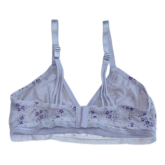 Auden Pale Purple Semi Sheer Lace Bralette, XL - Picture 4 of 4